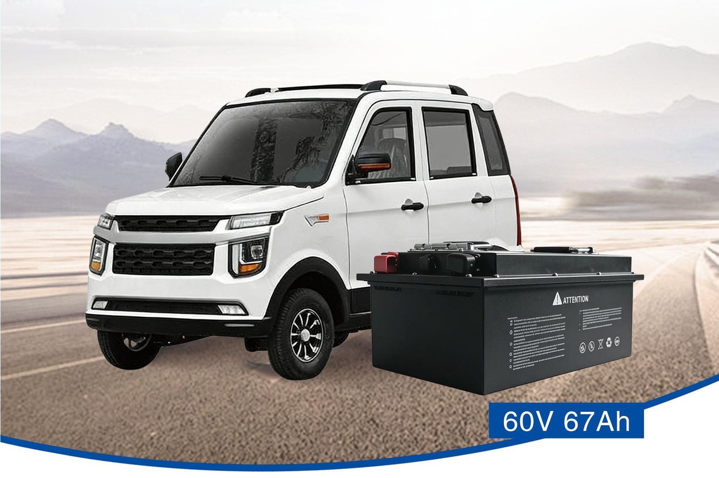 60V 67Ah lithium-ion battery pack for electric vehicles